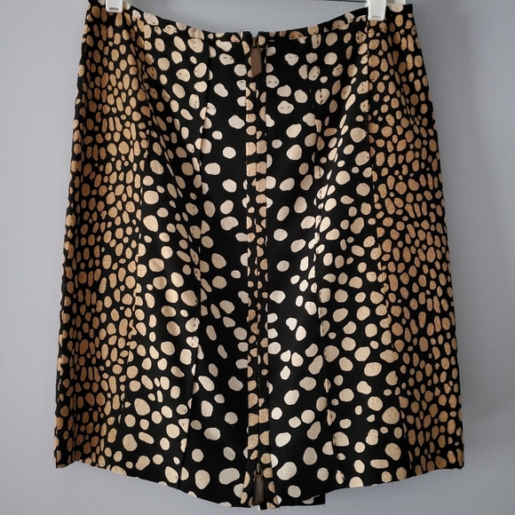 Per Se Animal Print Two-way Zip Mini Skirt Size 4 - Picture 1 of 6